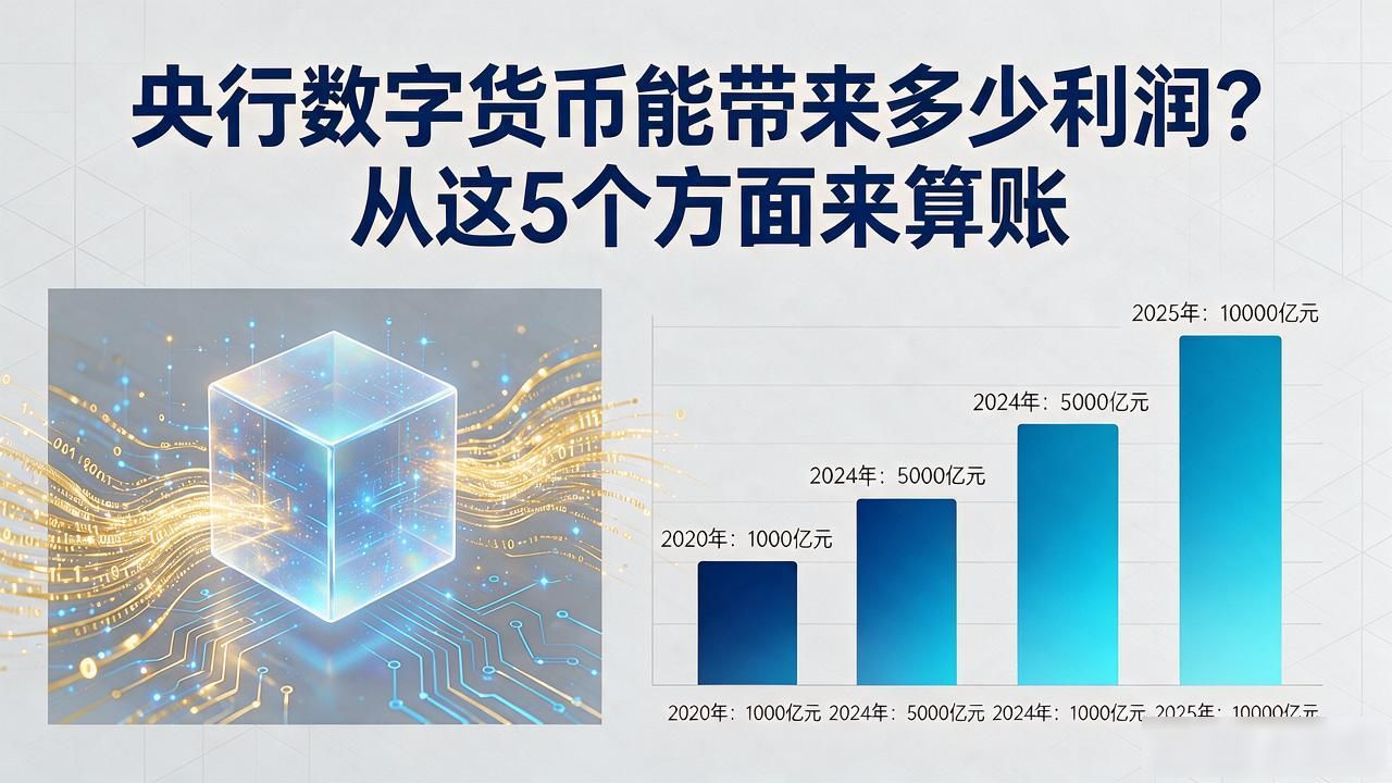 央行数字货币能带来多少利润？从这5个方面来算账