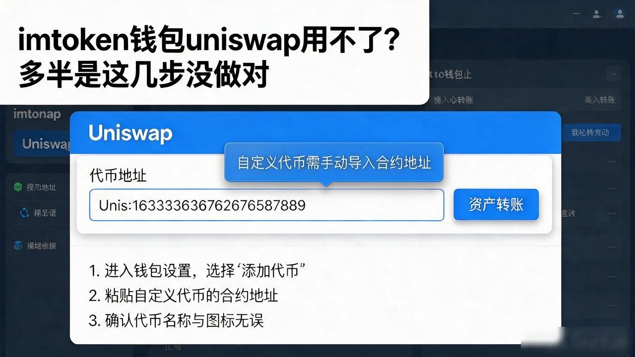 imtoken钱包uniswap用不了_imtoken打开uniswap卡住怎么办_imtoken交易一直pending解决方法