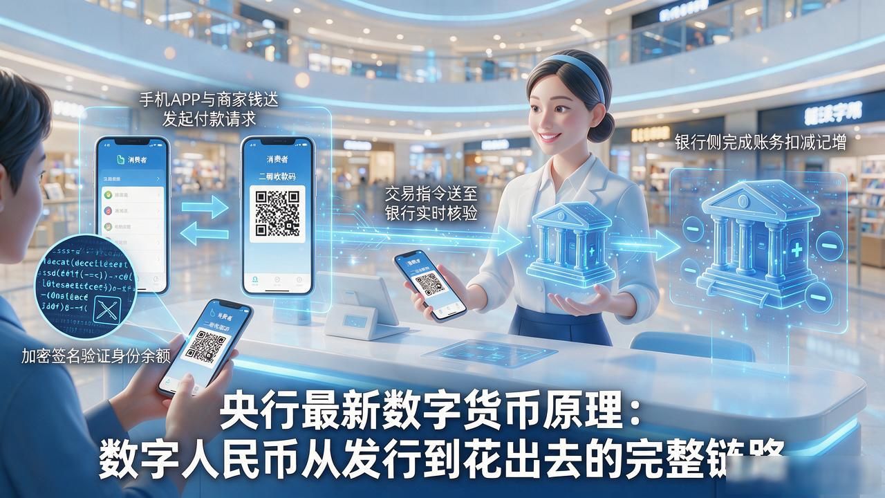 央行最新数字货币原理：数字人民币从发行到花出去的完整链路
