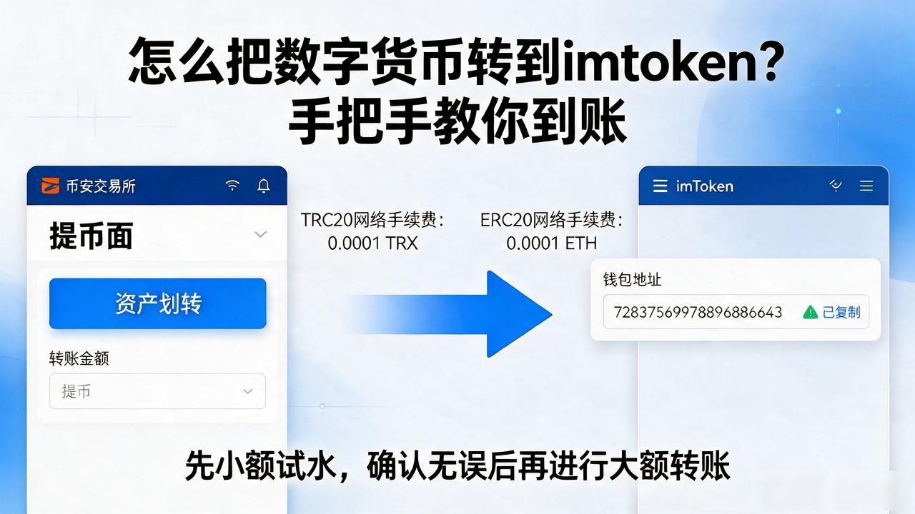 怎么把数字货币转到imtoken？手把手教你到账