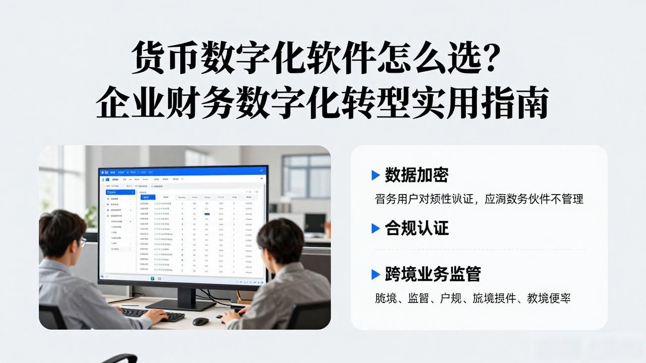货币数字化软件怎么选？企业财务数字化转型实用指南