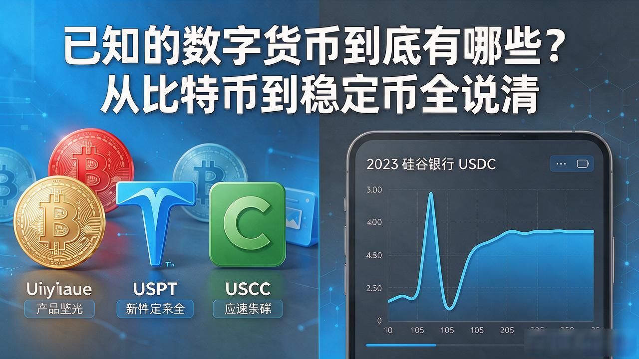 已知的数字货币到底有哪些？从比特币到稳定币全说清