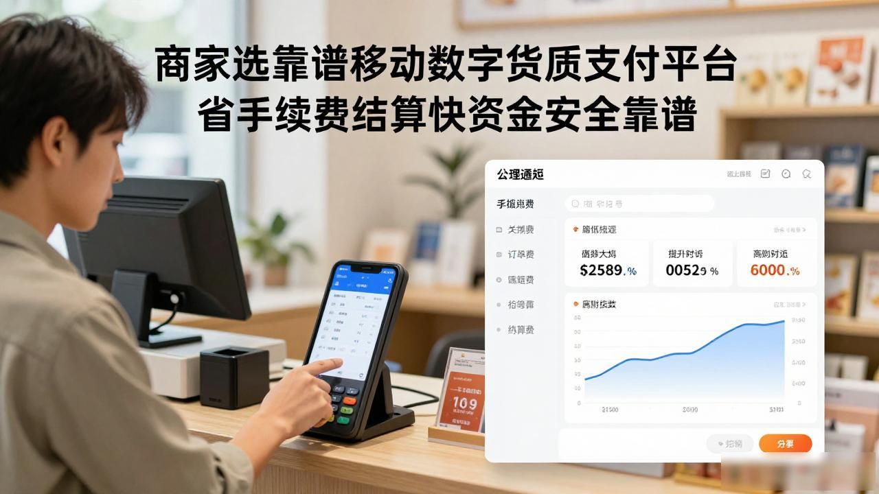 商家选靠谱移动数字货币支付平台 省手续费结算快资金安全靠谱