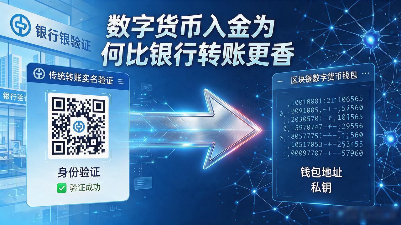 数字货币入金为何比银行转账更香