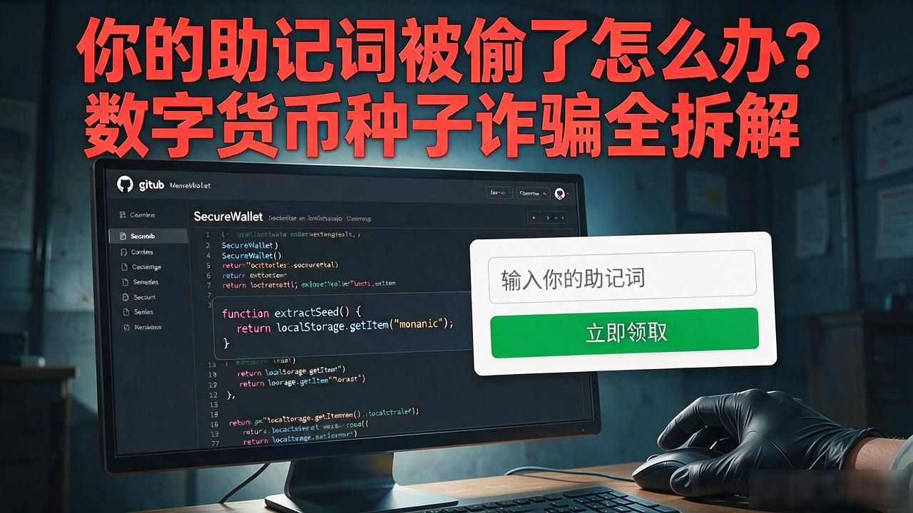 数字货币助记词诈骗_GitHub钓鱼钱包工具_诈骗数字货币种子犯罪