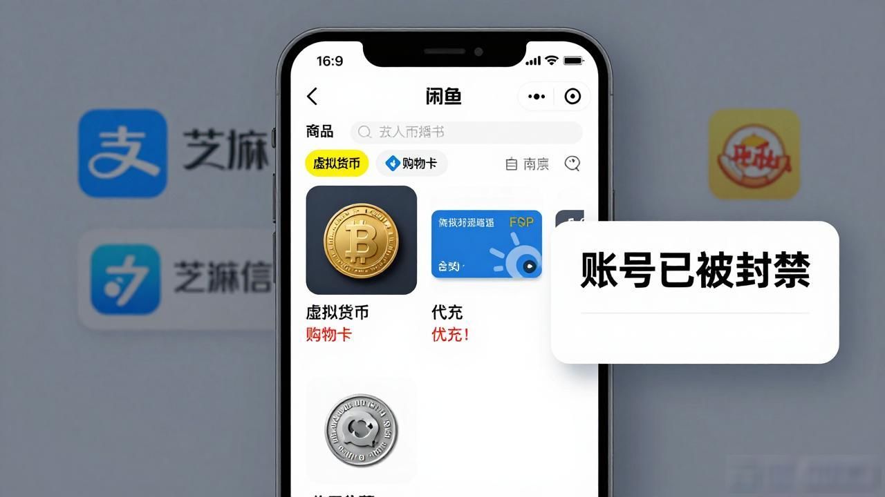 闲鱼上卖虚拟货币？平台早就封了这条路