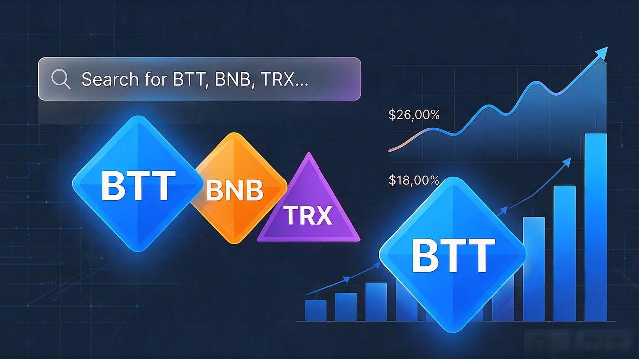 数字货币BTT图标长啥样，交易所标志快速识别