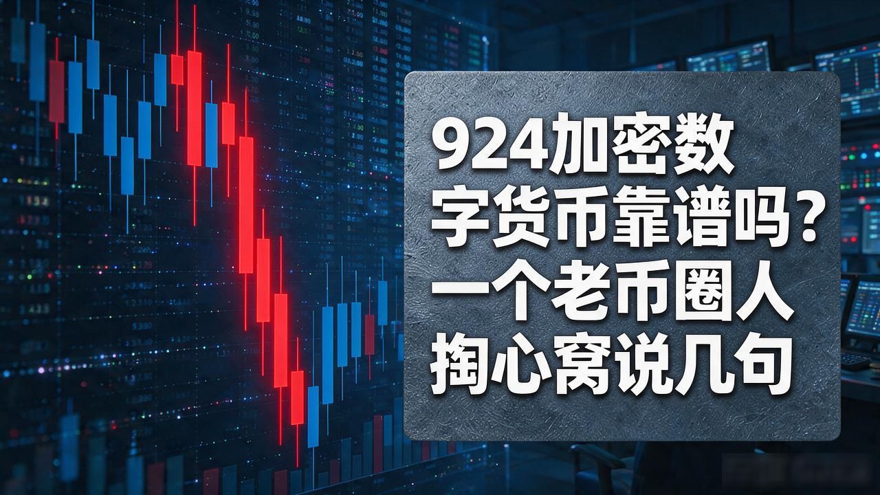 924加密数字货币靠谱吗？一个老币圈人掏心窝说几句