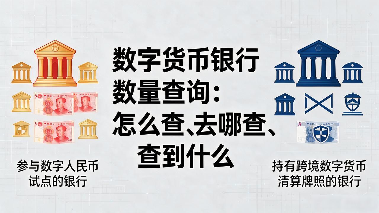 数字货币银行数量查询：怎么查、去哪查、查到什么