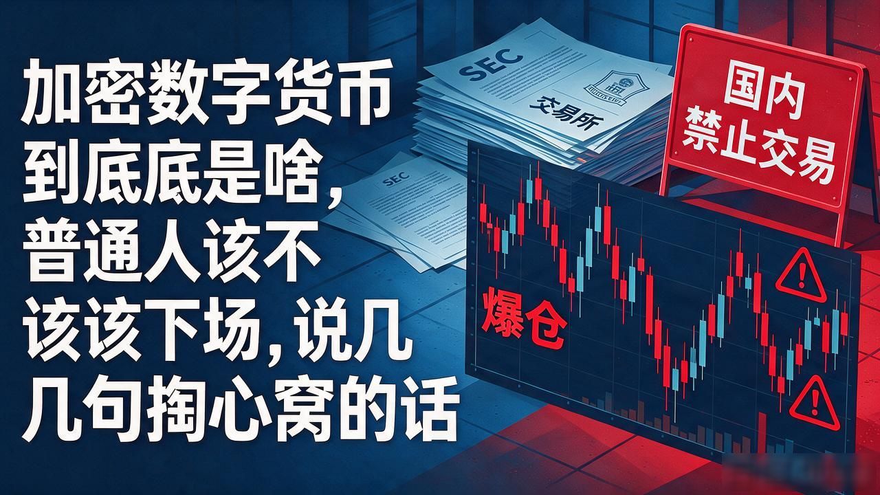 加密数字货币到底是啥，普通人该不该下场，说几句掏心窝的话