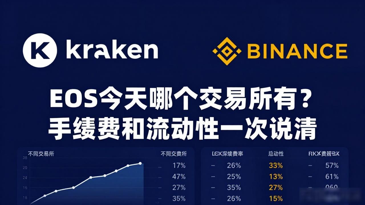 数字袖子货币EOS今天哪个交易所有？手续费和流动性一次说清