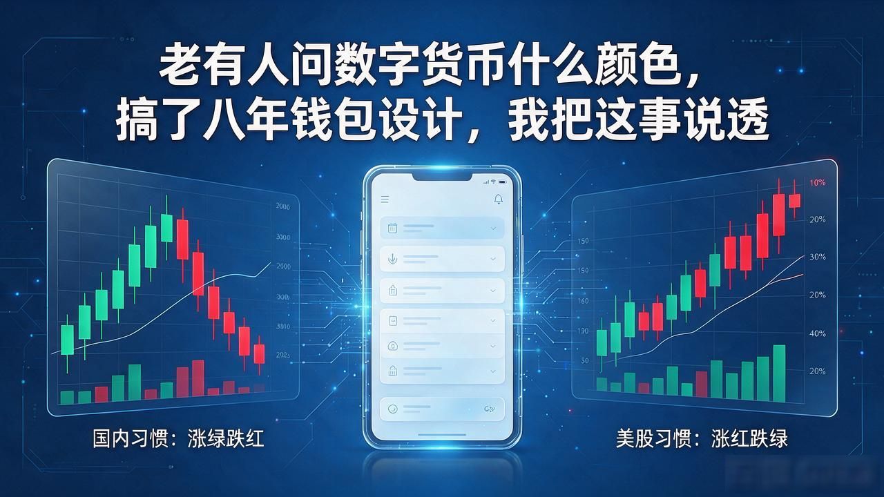 老有人问数字货币什么颜色，搞了八年钱包设计，我把这事说透