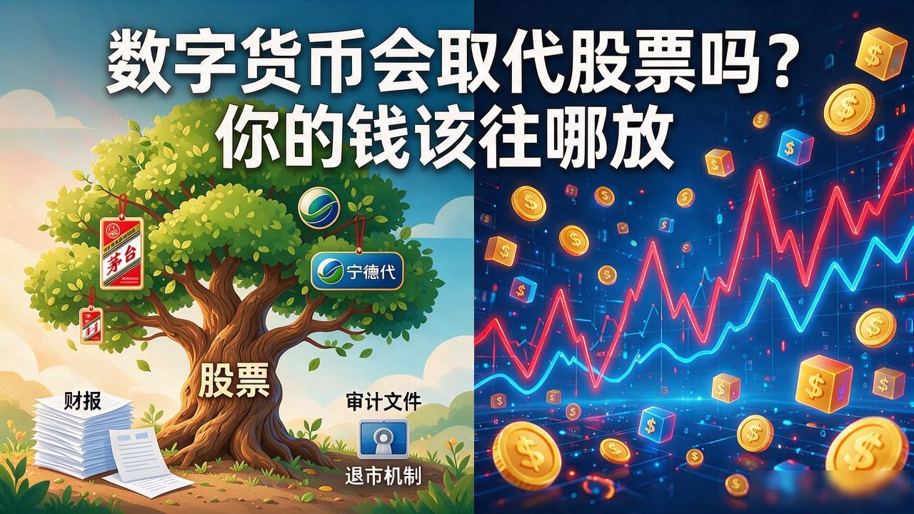 数字货币会取代股票吗？你的钱该往哪放