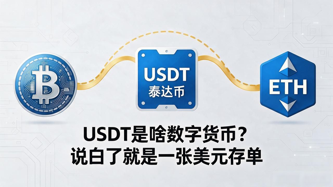 USDT是啥数字货币？说白了就是一张美元存单