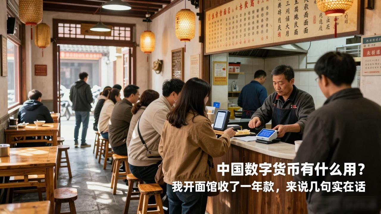 中国数字货币有什么用？我开面馆收了一年款，来说几句实在话